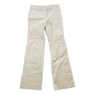 Lilly‎ Pulitzer Palm Embroidered Cropped Trouser Pant Size 2